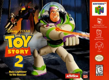 Toy Story 2 - Buzz Lightyear to the Rescue! (USA) (Rev 1) box cover front